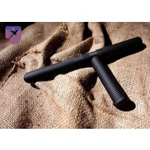방어 보안 경찰봉 치안 T자형 호신용 진압봉, 아광 블랙 1개 리페어 가능 (봉커버 증정)