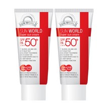 [썬월드] 수퍼 썬크림 50ml 1+1 워터프루프 기능성, 색상:옵션없음