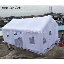 에어텐트 공기주입식텐트 원터치텐트 8mL x 5mW 4mH 또는 맞춤형 풍선 웨딩 텐트 하우스 빌딩 야외 마키 과, 01 Total White