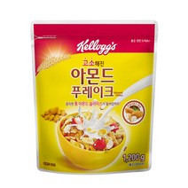 켈로그 시리얼 아몬드 푸레이크 1 200g x 1개 + 큐브현미그래놀라 40g x 2개 증정, 단품