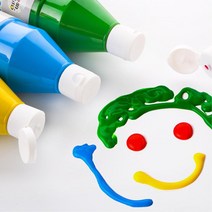 주황 대형 500ml 잘지워지는 미술 오감놀이 물감페인트 어린이집선물 퍼포먼스