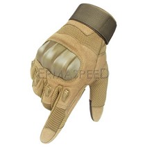 남녀공용 터치스크린 오토바이 라이딩 장갑 너클 보호 전체 손가락 장갑 여름, Brown+L