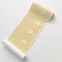 벽걸이 키재기자 측정기 성장 관리 기록 인테리어 방꾸미기 위치변경 이사이동간편 줄자 월행잉 온가족 파스텔톤 소아과병원 키즈카페 신장계 거실 어린이집 유치원 (옐로우)