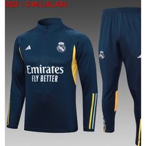 23-24 레알마드리드 네이비 하프 반집업 선수 트레이닝복 고퀄리티 버전