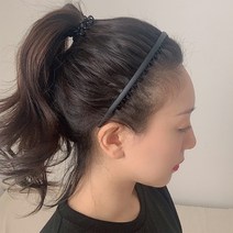 세안 운동 팩할때 좋은 헤어밴드 남자 여자 머리띠, 반투명 아이보리