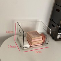 전자레인지 선반 수납장 주방 거치대 장 데스크탑 스토리지 랙 화장품 보관 상자 메이크업 보관 선반 투명 다기능 잡화 주최자 선반 135, 클리어 보관함