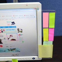 모니터용 간편스티커 점착메모 보드 회의노트 고시생 공시생, 블랙