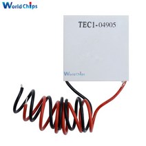 펠티어소자 tec1-04905 tec1 04905 dc 5v 5a 방열판 열전 냉각 모듈 보드 펠티에 플레이트 2525mm 열전 냉각기 펠티에, 단일옵션