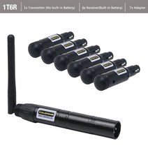 1인방송 라이브장비 2022 충전 배터리 수신기 2.4G 무선 DMX512 컨트롤러 XLR 송신기 디 DJ 파티 바 라이, 08 1T6R, 04 영국 플러그