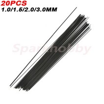 단단한 탄소 섬유 막대 보강로드 1MM 1.5MM 2MM 3MM 0.5 m DIY RC 비행기용 고강도 경량 RC부품 호환, 1.0MM 0.5m 20PCS