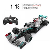 무선자동차 RC 자동차 장난감 1/12 메르세데스-AMG F1 W11 EQ 퍼포먼스 팀 레이싱 포뮬러 모델 컬렉션 드리프트 루이스 해밀턴 4416, [02] Mercedes F1 W11 1-18