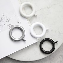 모던 커튼링 10P, 화이트