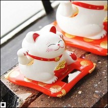 일본음식점 행복아이템 행운상징 지인선물 일본식당고양이 복고양이, 중/화이트