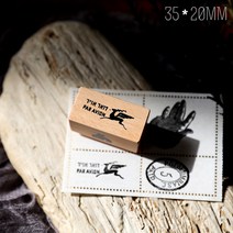 느티나무 원목 DIY 꾸밈 도장 편지 데코 팬시 스탬프, 소인 2