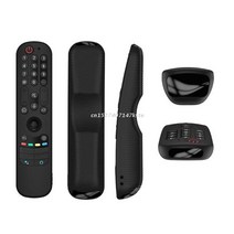 스마트 tv용 실리콘 보호 리모콘 커버 an-mr21 an-mr21gc for oled tv remote magic remote mr21ga, 검은색