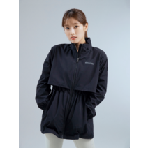 멜리아 미드기장 여성 바람막이 (BLACK)