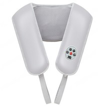 열선 전동 어깨 안마기 전신 두드림 안마사지기 숄을 두드려 마사지하다, 라이트 그레이