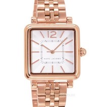 [해외]명품마크제이콥스시계70014673 MARC JACOBS Vic Womens Rose Gold Watch Square White Dial Stainless Steel Band