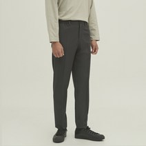 무인양품 MUJI 남성 재생 폴리에스터 혼방 테이퍼드 슬랙스 YEG01K2A