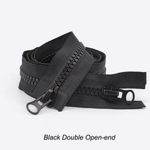 차량용어닝 어닝텐트 차량용 어닝룸 차량용타프 Meetee 8 수지 지퍼 1520cm 클로즈 엔드 60500cm 오픈 롱 자동 잠금 코트 가방 텐트 재봉 액세서리, AP105DoubleBlack+No8+250cm