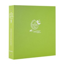 [이콘앨범] 바인더 6가지 컬러 백지포켓 흑지접착 백지접착 사진 포토, 04.솔리드-연두, a.백지접착50매