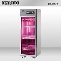 유니크 숙성고 25박스 1도어 고기 숙성 냉장고 정육 쇼케이스, 디지털