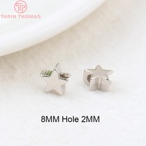 3377 24K 골드 컬러 황동 스퀘어 스페이서 비즈 쥬얼리 만들기 용품 팔찌 결과 액세서리 20 개, [35] 1746-24K Gold Color