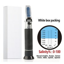 염도계 기미상궁염도계 측정 굴절계 바다 측정기 해수 및 해양 어류 수족관 용 굴절계, lec-118-화이트