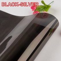 썬텐지 창문 시트지 유리 필름지 스티커 편도 미러 창 필름 비닐 자체 접착 반사 태양, 01. Black