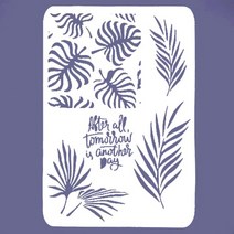 스텐실도안 나뭇잎 B-01-067, 1개