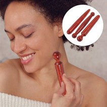 가정용 체외충격파 체외 충격파 기계 마사지 발 근육 스틱 손 도구 개폐식 펜 핸드 헬드 수동 단단한 나무, 01 Dark Red