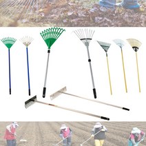 가드닝스토어 갈퀴 레기 모음 벌초 낙엽 잔디 청소 밭갈이, 2-2.솔표레기(대), 2.레기, 1개