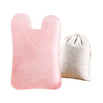 제이끌레르 로즈쿼츠 괄사 마사지 마사지기 + 보관 파우치, 토끼 괄사