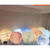 달 발광 조명 야간 대형 보름달 장식 축제 야외 벌룬, 50cm 두께