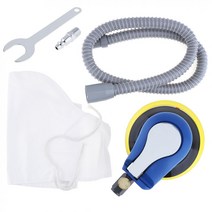 에어샌딩기 에어샌더 에어 샌더기 센다기 광택기 폴리셔 5인치 자체 진공 공압 샌더 기계 1m 튜브 6 홀 매트 표면 샌딩 패드 5 인치 10000RPM