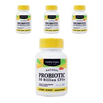 헬시오리진스 내추럴 프로바이오틱 유산균 300억 CFU 브이캡, 60개입, 4개