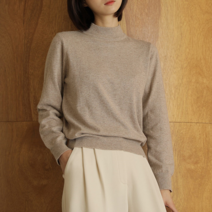 블루종 한정수량/패플단독 울 캐시미어 반목니트_B2211KN217D