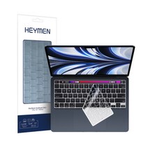 헤이맨 맥북 에어 13인치 M2 키보드 키스킨, 블랙