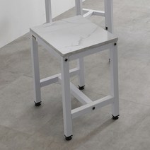 클리 1인 의자 철제 벤치 카페인테리어 스툴, 01.1인의자_대리석무늬