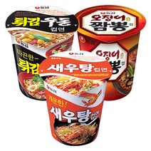 농심 라면 세트 오징어짬뽕소컵 + 새우탕소컵 + 튀김우동소컵, 1세트, 오징어짬뽕소컵 x 6 + 새우탕소컵 x 6 + 튀김우동소컵 x 6, 18개