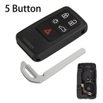자동차키 Okeytech-56 버튼 스마트 카 키 셸 케이스 Fob 원격 커버 액세서리 볼보 S60 V60 S80 XC70 V70 20, 01 5 Buttons Shell, 1개