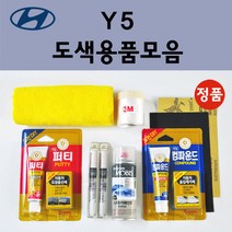 순정품 현대 Y5 슬릭실버 자동차 붓펜 카페인트 도색 스프레이 차량용 그랜져 HG TG 하이브리드 YF NF 쏘나타, 선택:투명마감용붓펜(모비스)