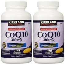 Kirkland Signature CoQ 10 커클랜드시그니처 코큐텐 300mg 100정 2팩, 상세설명참조