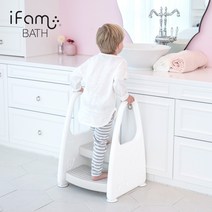 아이팜 유아 안전가드 2단 디딤대 아기 발디딤대, 핑크