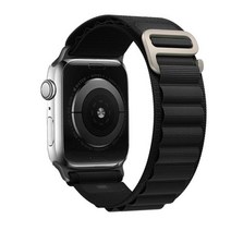 호환 알파인 루프 밴드 스트랩 49mm 44mm 40mm 45mm 41mm 42mm 38mm 40 44 팔찌 iWatch 울트라 시리즈 7 6 5 3 se 8, korea_black | 38 40 41mm