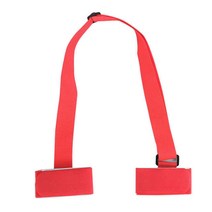 스키캐리어벨트 핸들 캐리어 스트랩 휴대용조절 가능한 스키 스노우 보드 쉬운 백팩 숄더 스트랩 폴 슬레, 01 빨간