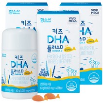 함소아 키즈 DHA 플러스D 비타민, 12개, 60정