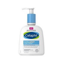 Cetaphil 크림 투 폼 페이스 워시 하이드레이팅 포밍 크림 클렌저 8 중 민감성 수딩 프리바이오틱 알로에 함유 무향, Hydrating Foaming Cleanser 8 o