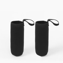 스트랩 물병파우치 2p세트 550ml 블랙 텀블러커버, 상세 참조