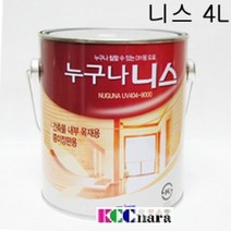 KCC 누구나 니스 4L 유성 바니쉬 마감 목재 한지장판